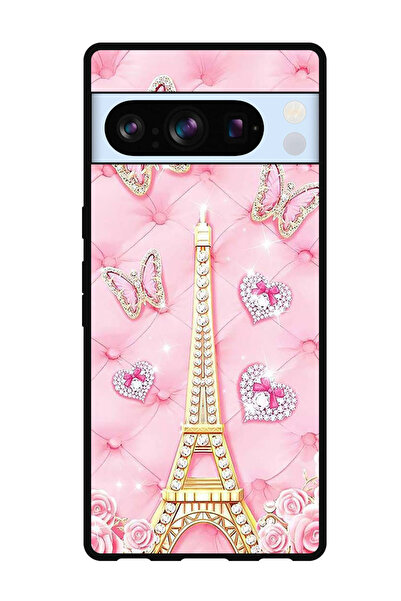 Theodor جراب واقٍ مضاد للخدش والصدمات لهاتف Google Pixel 8 Pro برج إيفل (2)