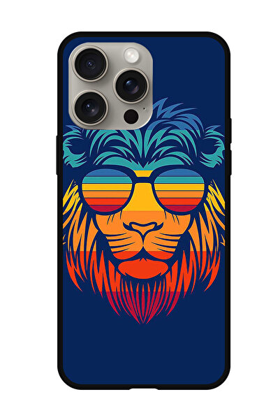 Theodor جراب واقٍ مضاد للخدش والصدمات لهاتف iPhone 15 Pro Lion