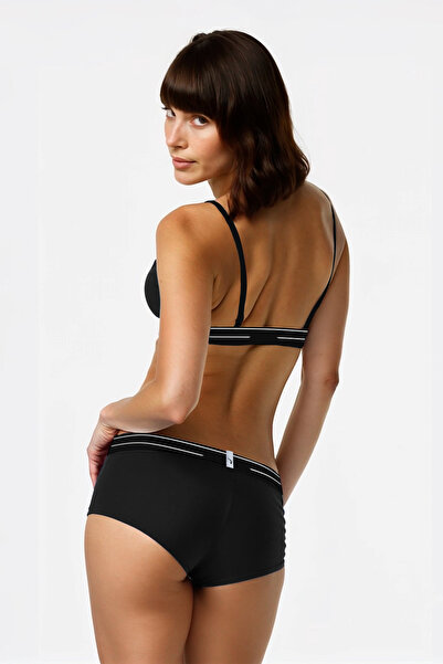 Yohannes Club Μαύρο Γυναικείο Σετ Εσώρουχα - Τρίγωνο Σουτιέν και Boyshort