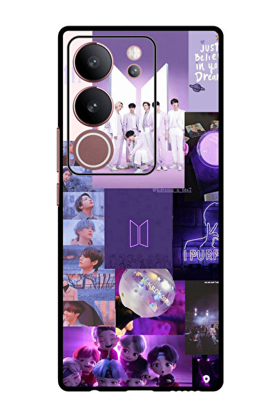 Theodor جراب واقٍ مضاد للخدش والصدمات لهاتف Vivo V29 - V29 Pro BTS Collage