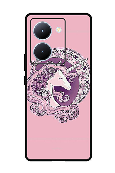 Theodor جراب واقٍ مضاد للخدش والصدمات لهاتف ViVo Y78، لون يونيكورن وردي صيني