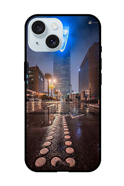 Theodor غطاء حماية مضاد للخدش والصدمات لهاتف iPhone 15 Plus برج المملكة