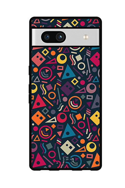 Theodor جراب واقٍ مضاد للخدش والصدمات لهاتف Google Pixel 7a بتصميم رسومات خربشات