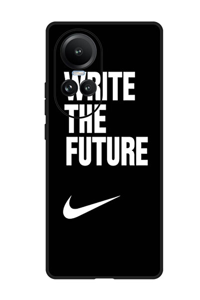 Theodor جراب واقٍ مضاد للخدش والصدمات لهاتف Oppo Reno 10/10 Pro اكتب المستقبل