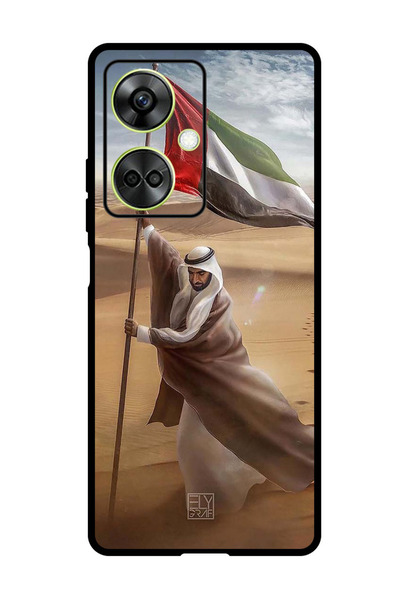 Theodor جراب واقٍ مضاد للخدش والصدمات لهاتف OnePlus Nord CE 3، علم الشيخ زايد...