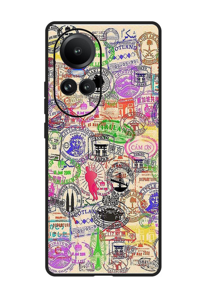 Theodor جراب واقٍ مضاد للخدش والصدمات لهاتف Oppo Reno 10/10 Pro مع ختم جواز ا...