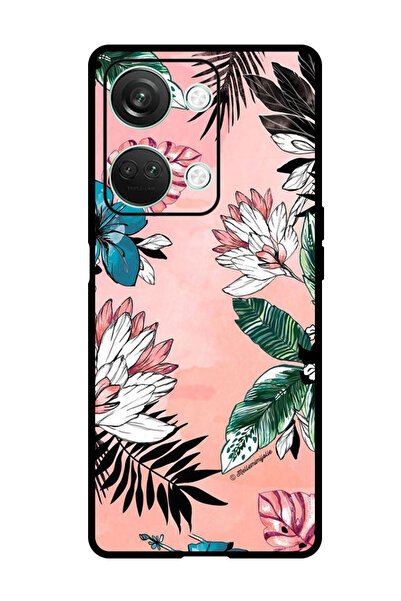 Theodor جراب واقٍ مضاد للخدش والصدمات لهاتف OnePlus Nord 3، زهور وأوراق