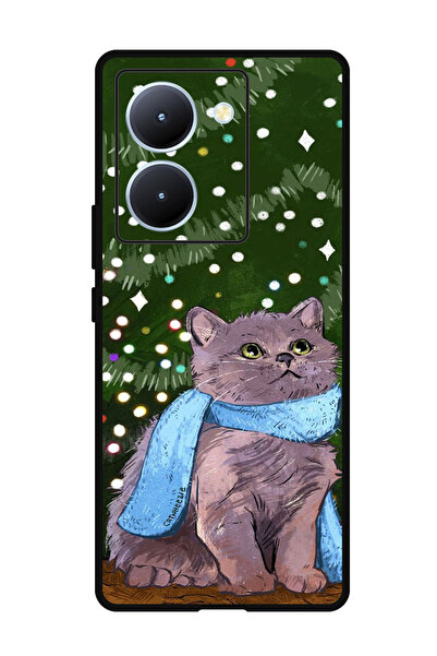 Theodor جراب واقٍ مضاد للخدش والصدمات لهاتف ViVo Y78، تصميم قطة صينية لطيفة