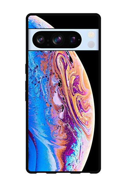Theodor غطاء حماية مضاد للخدش والصدمات لهاتف Google Pixel 8 Pro، خلفية الأرض