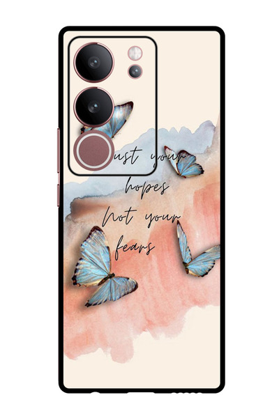 Theodor جراب واقٍ مضاد للخدش والصدمات لهاتف Vivo V29 - V29 Pro، ثق في الآمال