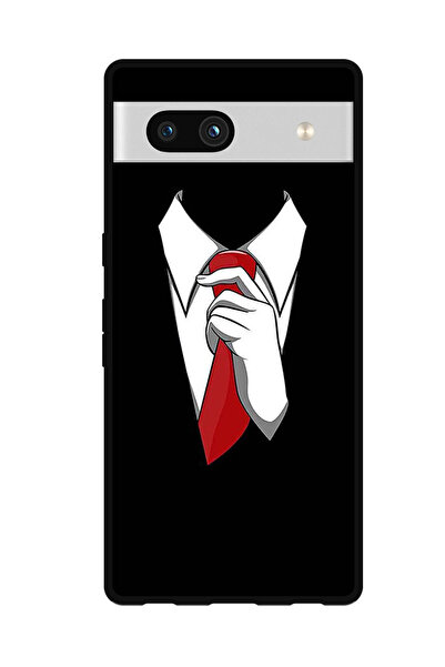 Theodor Protective Case Anti Scratch Shock Proof Bumper Cover For Google Pixel 7a Men Suit