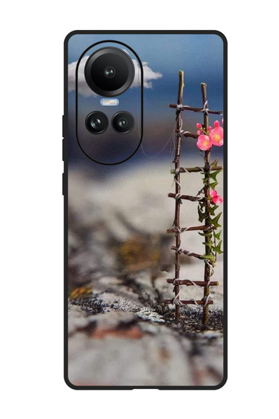 Theodor جراب واقٍ مضاد للخدش والصدمات لهاتف Oppo Reno 10/10 Pro Cloud مع درج