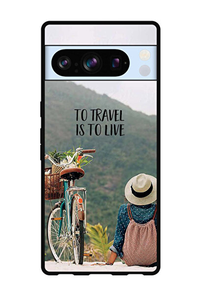 Theodor جراب واقٍ مضاد للخدش والصدمات لهاتف Google Pixel 8 Pro للسفر هو للعيش