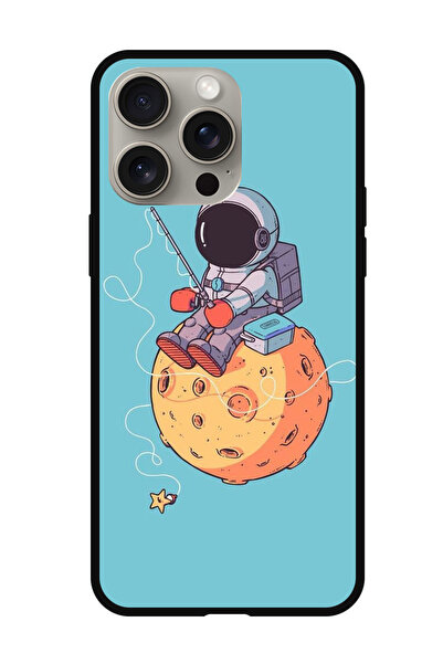 Theodor جراب واقٍ مضاد للخدش والصدمات لهاتف iPhone 15 Pro بتصميم رائد فضاء وص...