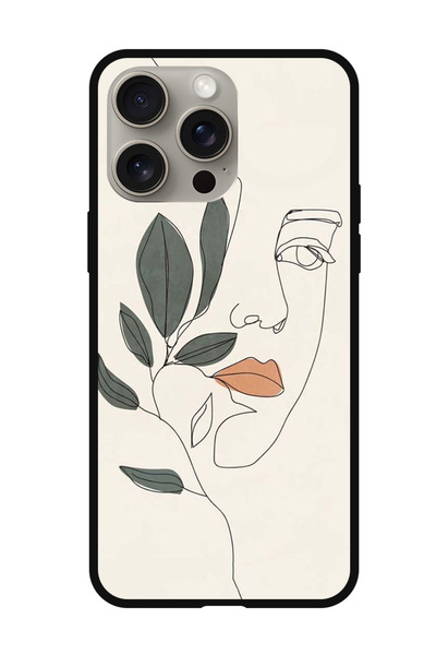 Theodor جراب واقٍ مضاد للخدش والصدمات لهاتف iPhone 15 Pro Max بتصميم فن الفتاة