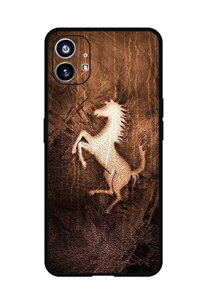 Theodor جراب واقٍ مضاد للخدش والصدمات لهاتف Nothing Phone 1 مصنوع من جلد الحصان