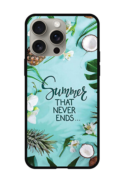 Theodor جراب واقٍ مضاد للخدش والصدمات لهاتف iPhone 15 Pro Max صيف لا ينتهي أبدًا