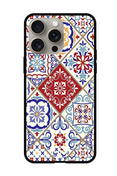 Theodor غطاء حماية مضاد للخدش والصدمات لهاتف iPhone 15 Pro Max مطبوع عليه رسو...