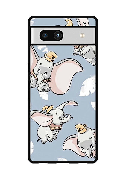 Theodor جراب واقٍ مضاد للخدش والصدمات لهاتف Google Pixel 7a بتصميم فيل صغير طائر