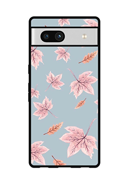 Theodor غطاء حماية مضاد للخدش والصدمات لهاتف Google Pixel 7a بنقشة أوراق الخريف