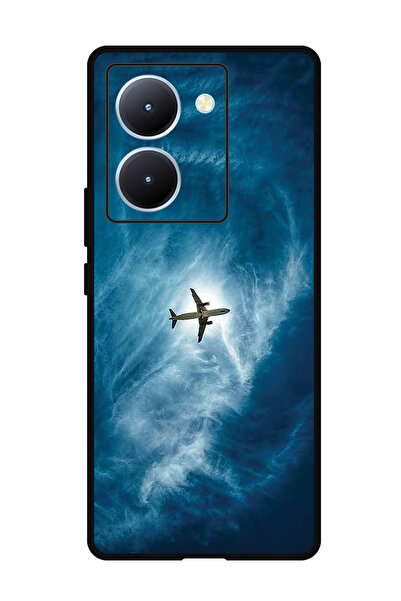 Theodor غطاء حماية مضاد للخدش والصدمات لهاتف ViVo Y78، طائرة صينية في السماء