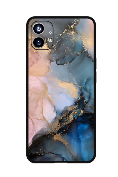 Theodor جراب واقٍ مضاد للخدش والصدمات لهاتف Nothing Phone 1 رخام ملون (2)