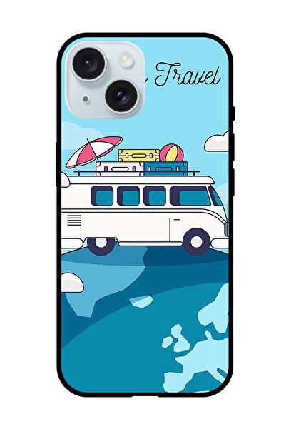 Theodor جراب واقٍ مضاد للخدش والصدمات لهاتف iPhone 15 وقت السفر