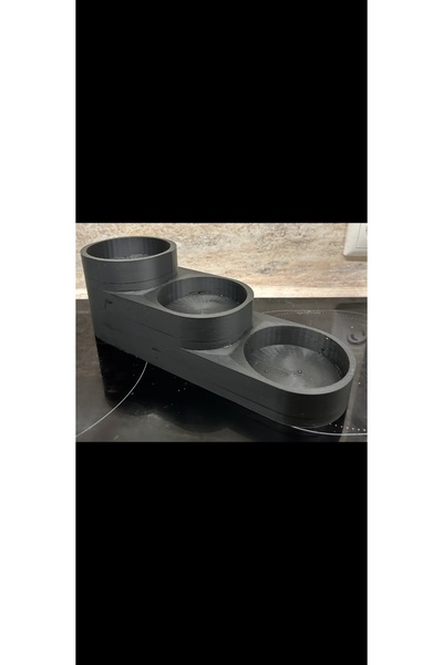 3DLİ 3'LÜ ŞURUP STANDI - SİYAH - Şuruplarınız İçin Mükemmel Düzen! 750ml şişe...