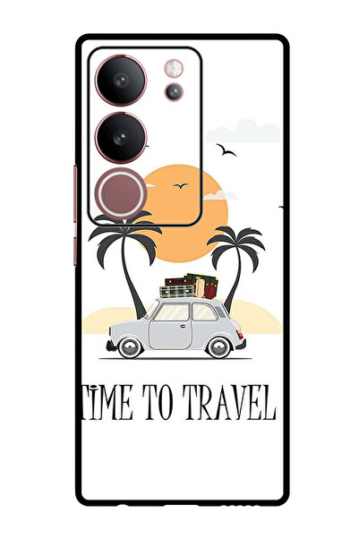 Theodor جراب واقٍ مضاد للخدش والصدمات لهاتف Vivo V29 - V29 Pro، ناقل وقت السفر