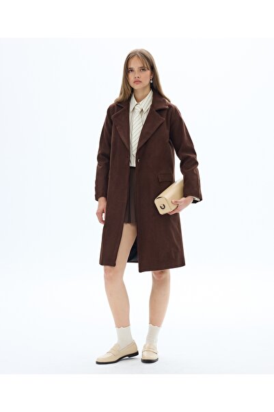 SevdeUgur Women's Brown Stamp Coat / Sevde Ugur