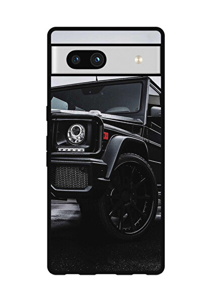 Theodor جراب واقٍ مضاد للخدش والصدمات لهاتف Google Pixel 7a أسود للسيارة