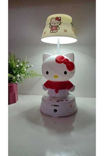 FAMEMUS ACCESSORY Hello Kitty Masa Üzeri Gece Lambası boyut 25 cm
