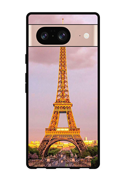 Theodor جراب واقٍ مضاد للخدش والصدمات لهاتف Google Pixel 8 برج إيفل