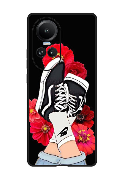 Theodor جراب واقٍ مضاد للخدش والصدمات لهاتف Oppo Reno 10/10 Pro بتصميم أقدام ...