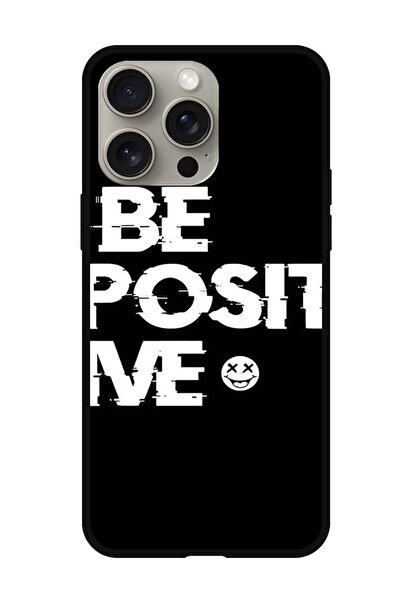 Theodor جراب واقٍ مضاد للخدش والصدمات لهاتف iPhone 15 Pro كن إيجابيًا