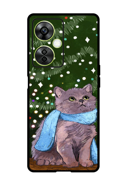 Theodor جراب واقٍ مضاد للخدش والصدمات لهاتف OnePlus Nord CE 3 Lite بتصميم قطة...