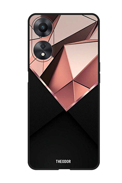 Theodor جراب واقٍ مضاد للخدش والصدمات لهاتف Oppo A98 باللون الوردي الماسي (1)