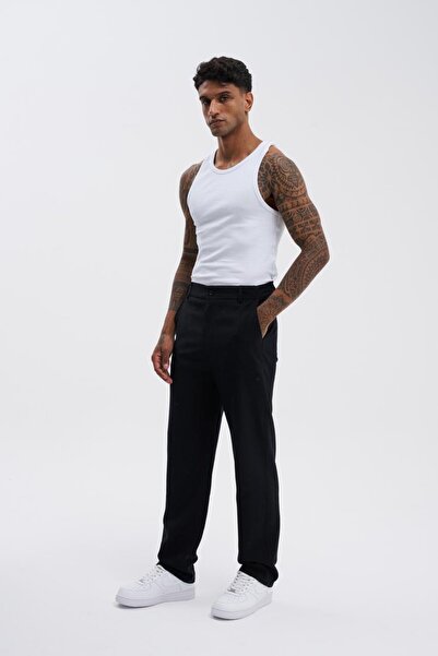 Machinist Ανδρικό μπλουζάκι μεγάλου μεγέθους, μαύρο τζιν