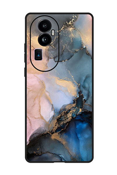 Theodor جراب واقٍ مضاد للخدش والصدمات لهاتف Oppo Reno 10 Pro Plus بلون رخامي ...