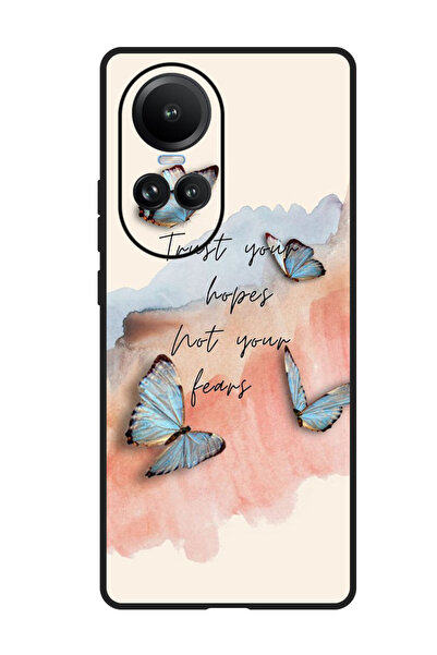 Theodor جراب واقٍ مضاد للخدش والصدمات لهاتف Oppo Reno 10/10 Pro، ثق بالآمال