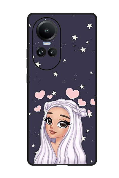 Theodor جراب واقٍ مضاد للخدش والصدمات لهاتف Oppo Reno 10/10 Pro بخلفية نجمة الحب