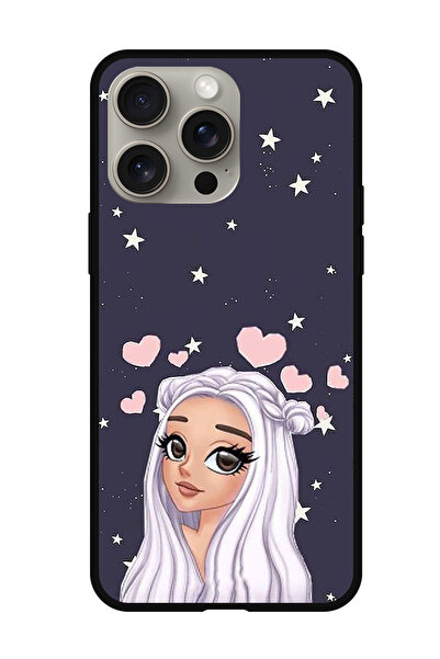 Theodor غطاء حماية مضاد للخدش والصدمات لهاتف iPhone 15 Pro بخلفية نجمة الحب