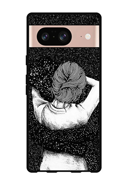 Theodor جراب واقٍ مضاد للخدش والصدمات لهاتف Google Pixel 8 - خيال فتاة ليلي