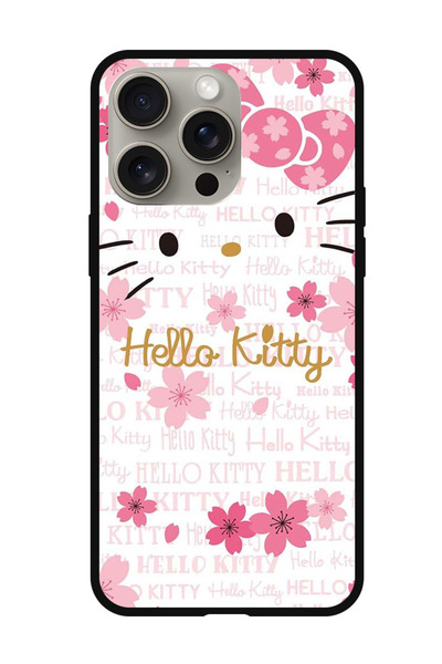 Theodor جراب واقٍ مضاد للخدش والصدمات لهاتف iPhone 15 Pro Max Hello Kitty