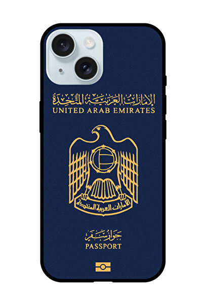 Theodor غطاء حماية مضاد للخدش والصدمات لهاتف iPhone 15 Plus جواز سفر الإمارات 2