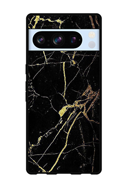 Theodor جراب واقٍ مضاد للخدش والصدمات لهاتف Google Pixel 8 Pro بملمس رخامي