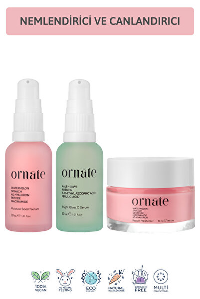 ORNATE Nemlendirici ve Aydınlatıcı C vitamini, Peptit, Arbutin ve Niacinamide...