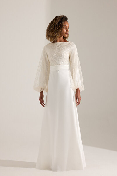 BETTY & SAM CHARBEL BEYAZ GECE ELBİSESİ