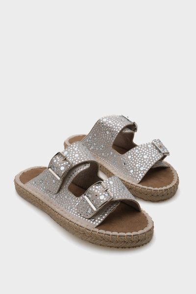Capone Outfitters Γυναικείες παντόφλες εσπαντρίγιας με διπλή ρίγα