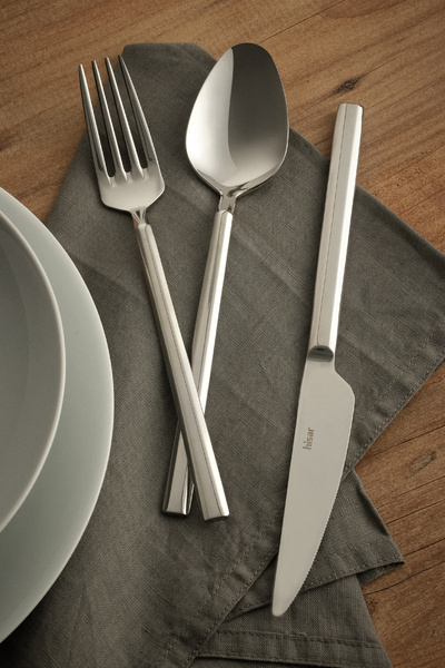 Hisar Fethiye 84 Piece 12 Person Fork Spoon Knife Set